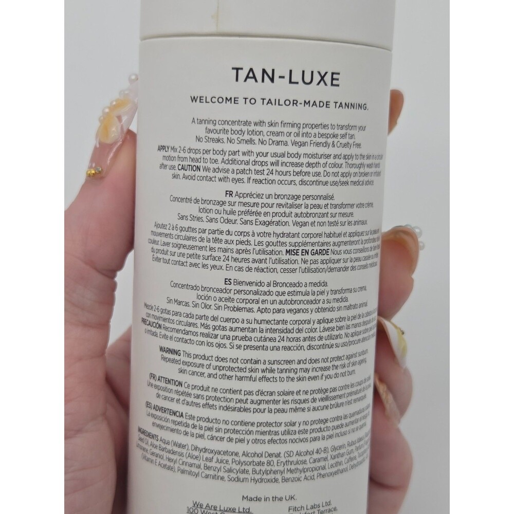 Tan-Luxe The Face Illuminating Self-Tan Drops Medium-Dark Tanner 1.01 oz NEW - Picture 5 of 7